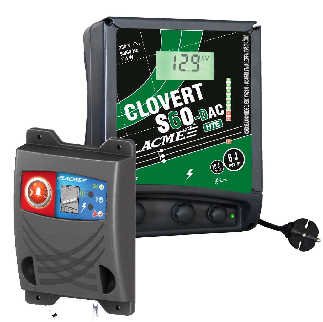 Energizador Red CLOVERT S 60 DAC HTE  6.0 J. + Alarma de Control