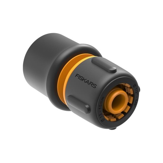 Fiskars Riego Conector para mangueras Solid de 13-15mm · Recubrimiento SoftGrip